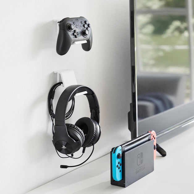 石こうボード壁対応 ウォールゲームコントローラー収納ラック スマート 2個組