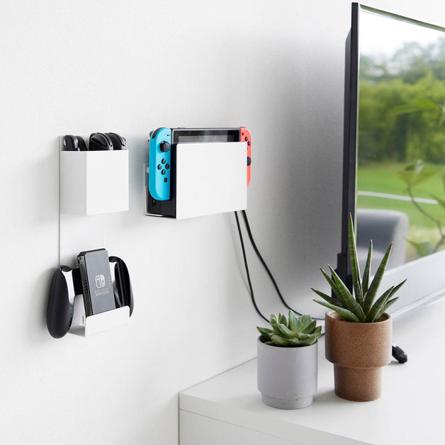 石こうボード壁対応 充電しながら収納できるゲーム機収納 スマート